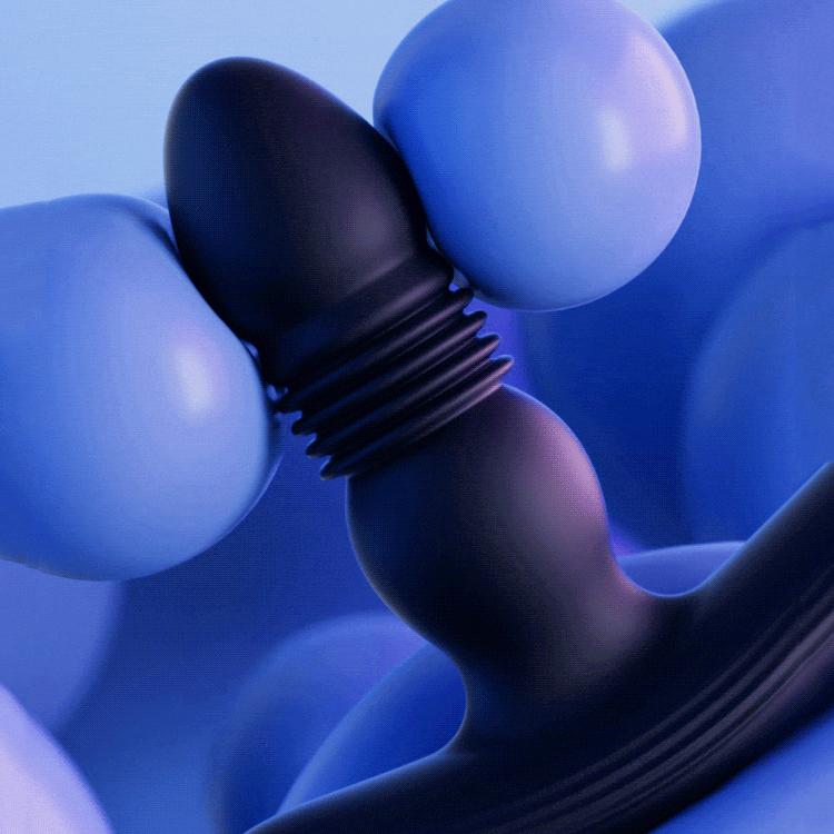 Men Electric Shock Vibration Prostate Massager Wireless Massage Masturbation For Man