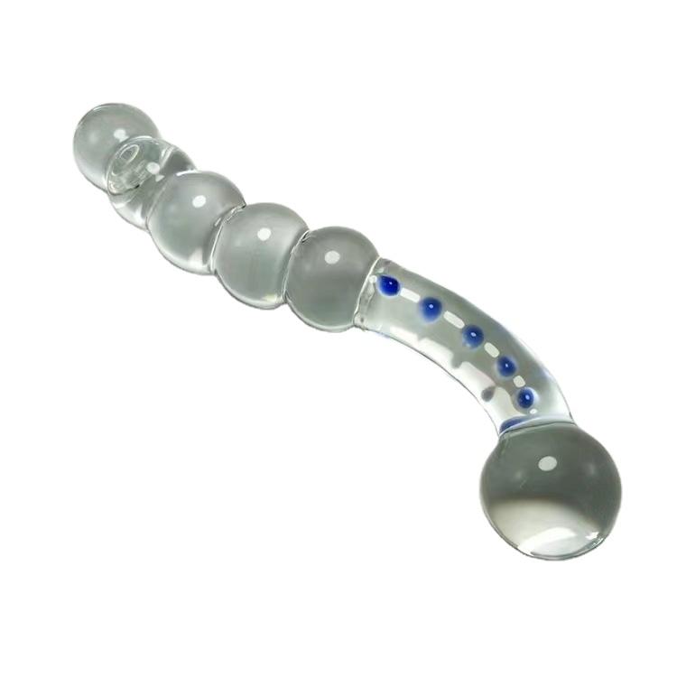 Top Quality Professional Manufacturer Realistic Crystal Glass Wand Dildo