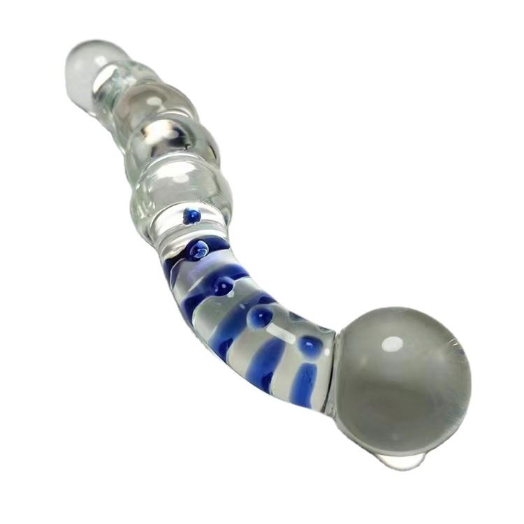 Nice Price 2023 New Arrivals Fashion Crystals Jumbo Glass Dildos For Adults