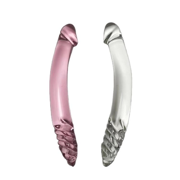 High Fashionable 2023 New Arrivals Crystal Sex Toy Dildo Curved Glass Crystal G Spot Dildo