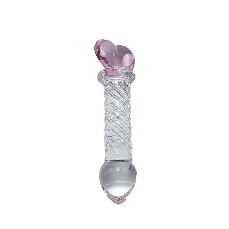 2023 Hot Sale Hand Made Large White Glass Dildo Big Glass Dildo For Adult Couple Life Use