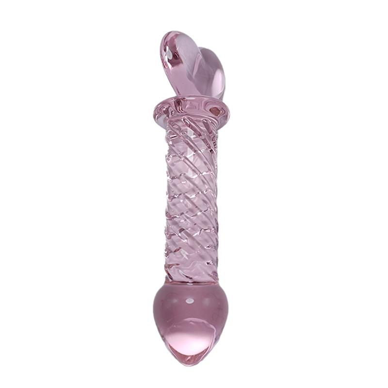 Hot Sale Handmade Giant Pink Glass Dildo Female Masturbation Toys For Men