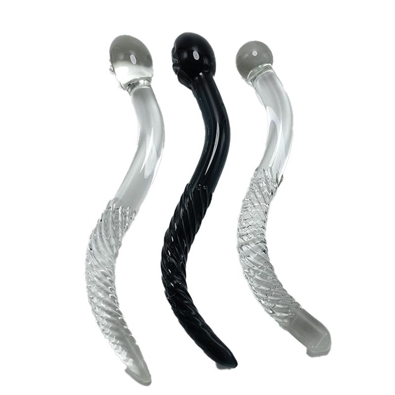 High Grade Safety 25cm Glass Dildo Penis Female Adult Product Sex Toy