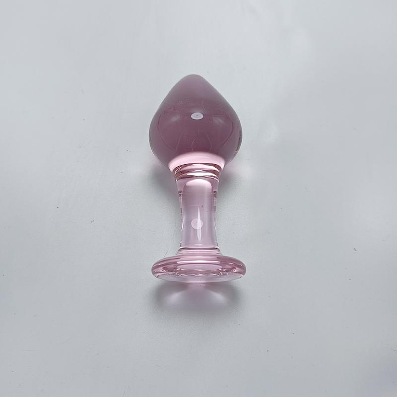  Supply Transparent 10cm Single Head Glass Dildo