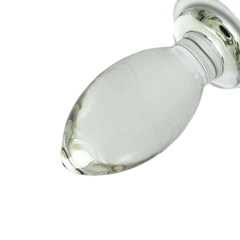 2023 Huge Clear Glass Crystal Dildo G Spot 14cm Glass Dildo Sex Toy