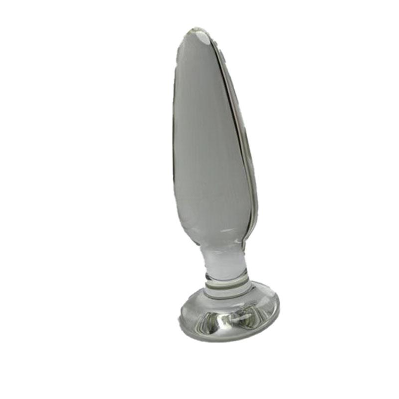  Price 14.5cm High Boronsilicon Clear Large Glass Anal Dildo Sex Toys