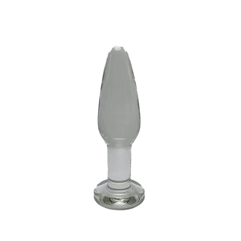 Low Price 13cm Big Glass Dildo Penis Massager Sex Toy For Women