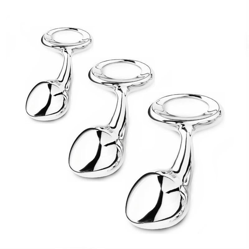 Stainless Steel Butt Plug Insert Sex Toy Prostate Masturbation Anal Enjoying For Male