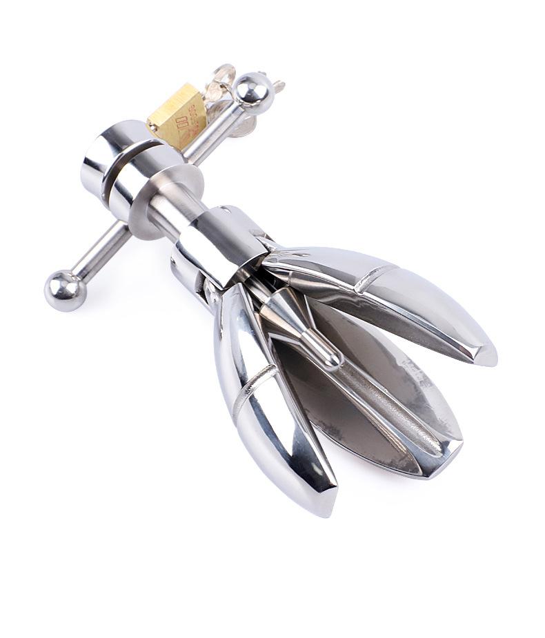 Heavy Metal Anal Plug Dilation Sex Toy Lock Training Bdsm For Adult