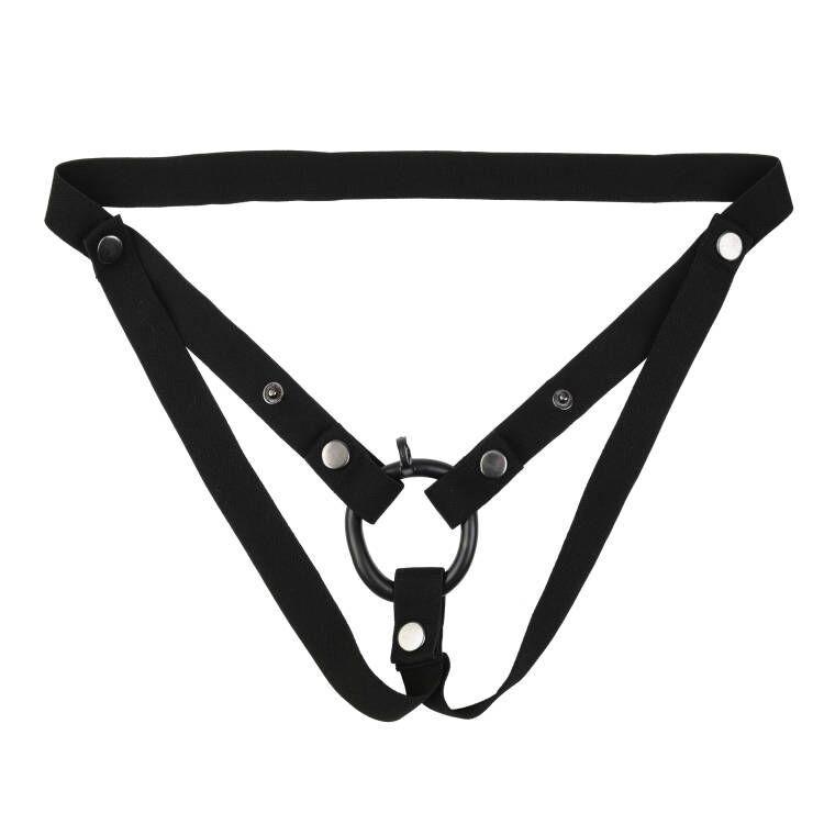 Male Chastity Lock Auxiliary Strap Adjustable Bdsm Sex Tape Elastic Rope For Adult Game