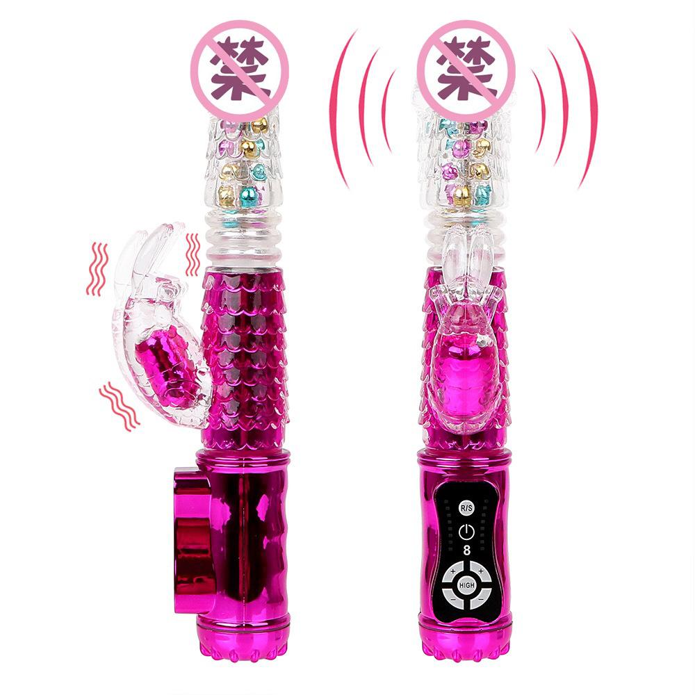36 Speed Vibrating Tpr Rabbit Vibrator Sex Massager Stimulation 8 Function For Female