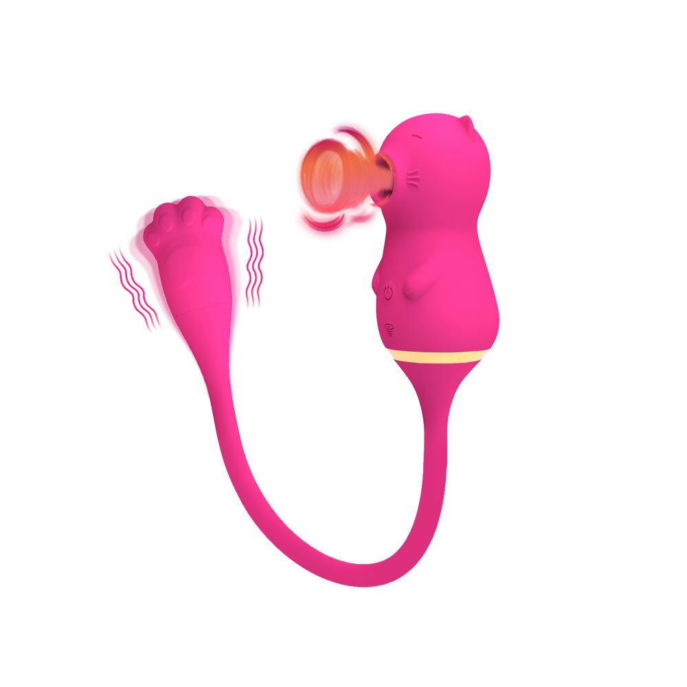 Pink Silicone Clitoris Sucker Egg Vibrator Waterproof 10 Speed Vibration Sex Toy For Female