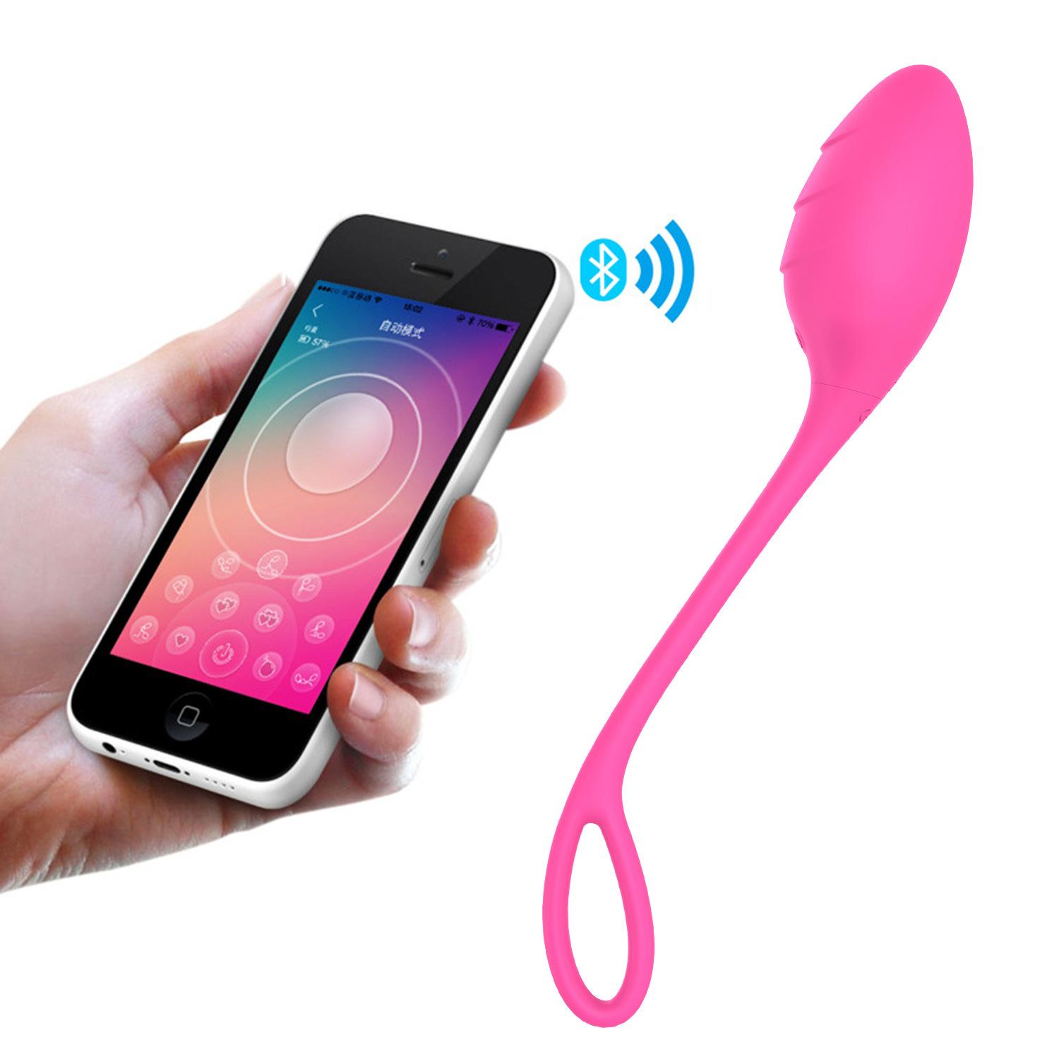 Remote Silicone Egg Vibrator Blue Tooth Stimulator 10 Vibration Modes G-spot Massager For Couples