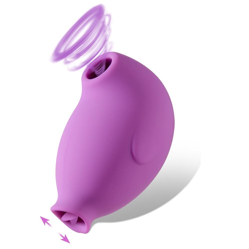New Soft Silicone Suck Vibrator Mini Sex Toy Portable Masturbation Rechargeable Licking For Female
