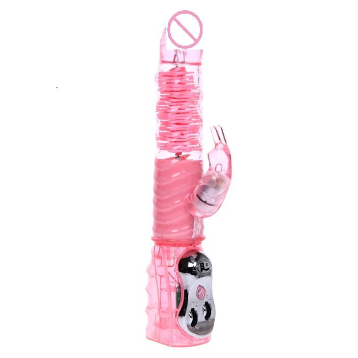 Vibrating Muti-speed Rotation Dildo Rabbit Massager Sex Toys For Women