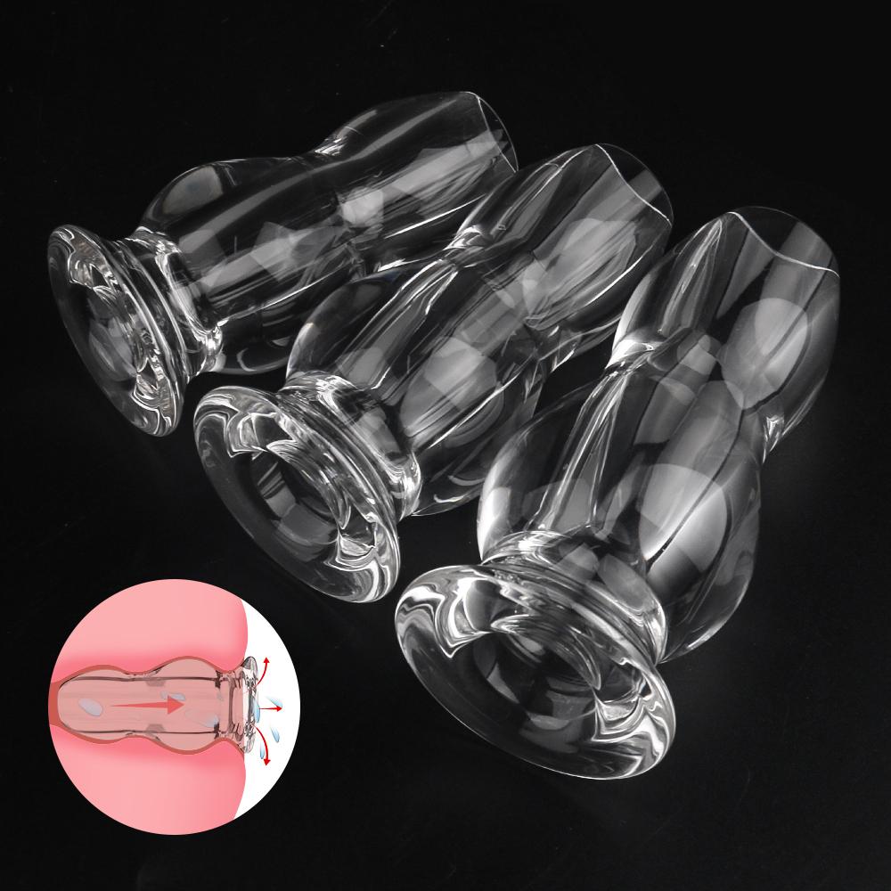 Original Factory Acrylic Endoscopic Anal Plug Large Butt Plug Anal Toys For Men Sex Toys Anal For Women