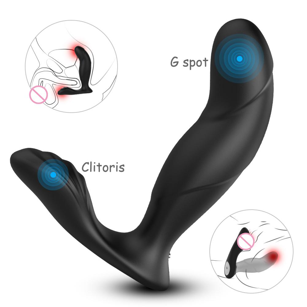  Soft Silicone Vibrator Sex Toy Women Anal Plug Vibrator Remote Vagina Anal Beads Dildo Prostata Massager Male
