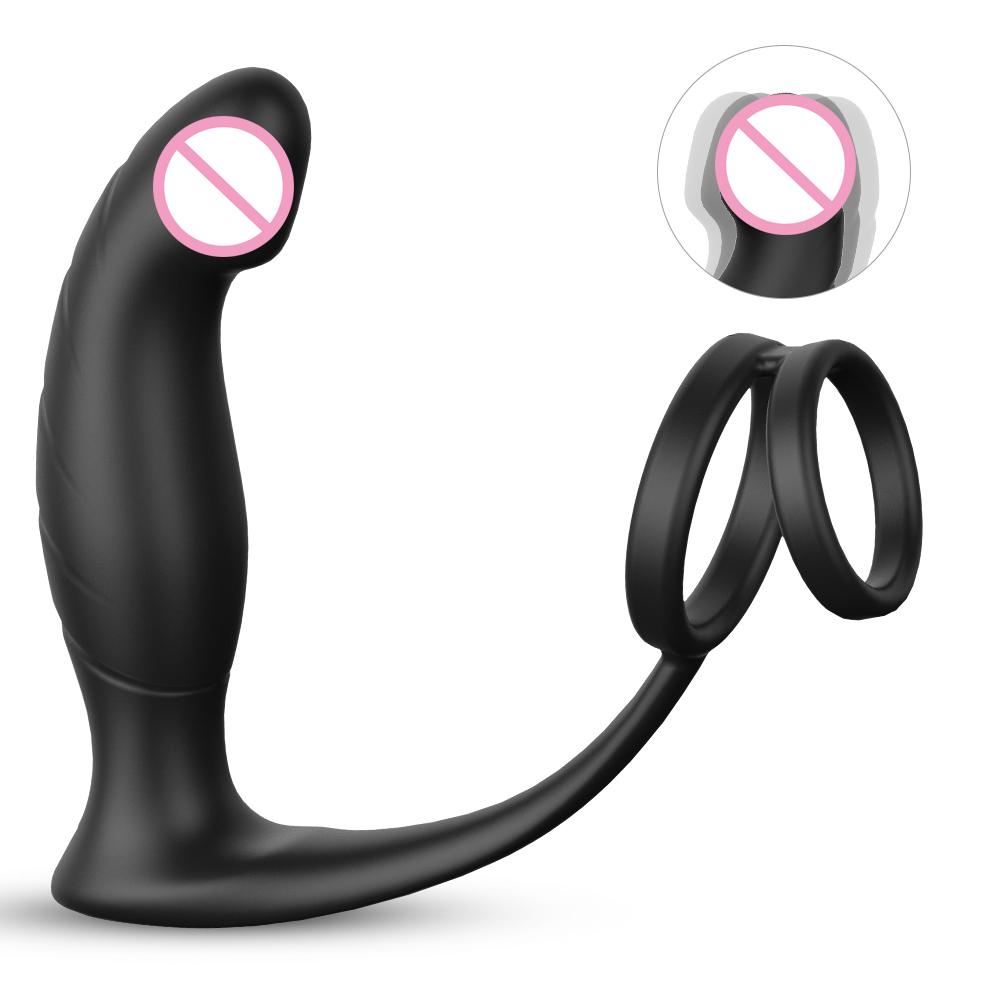 Latest Japanese Wireless Cock Ring Butt Plug Anal Vibrator Silicone Homemade Sex Toy For Men Prostate Massager Anal