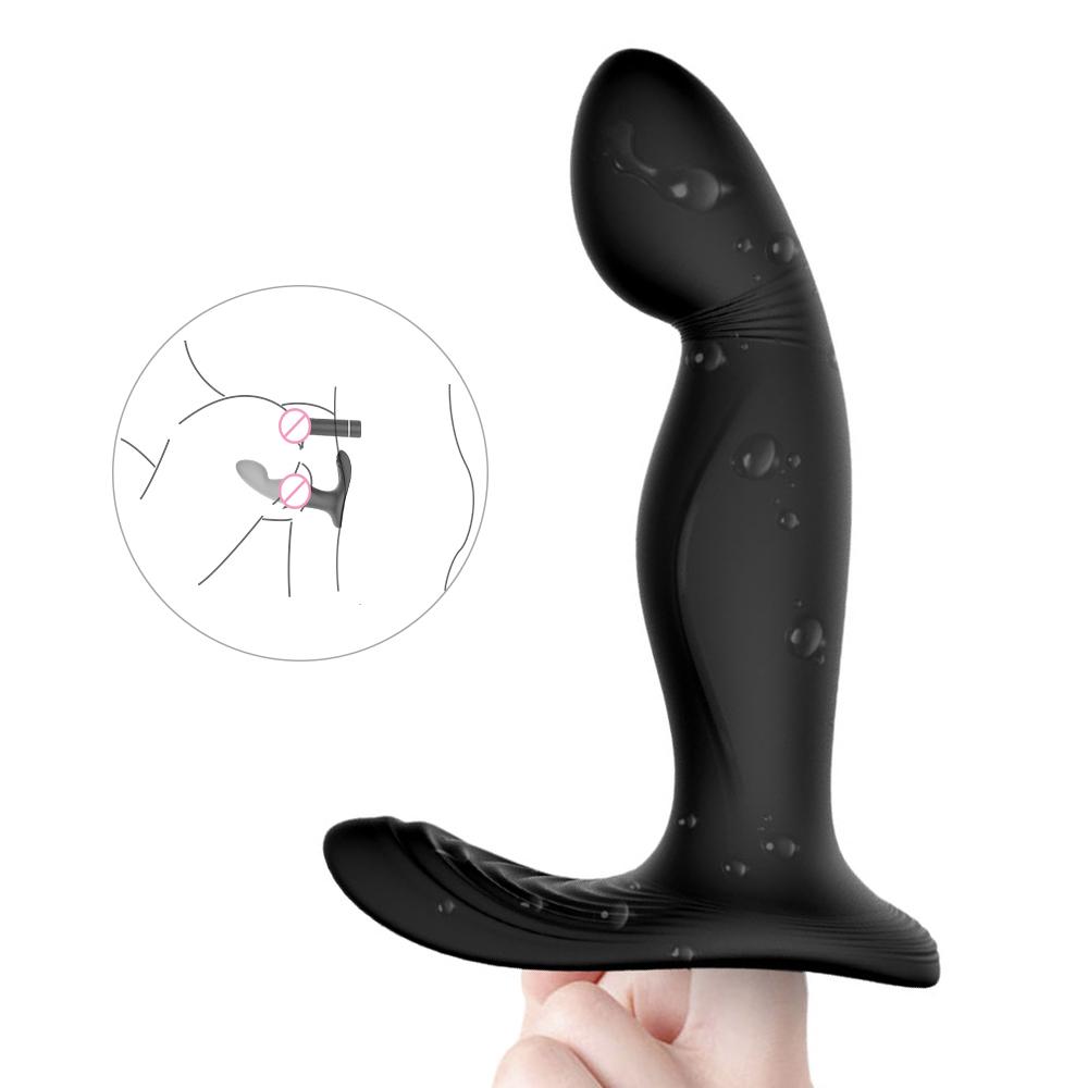 High Quality Single Button Switch Frequency Conversion Soft Silicone Massage Chastity Vibrating Anal Plug