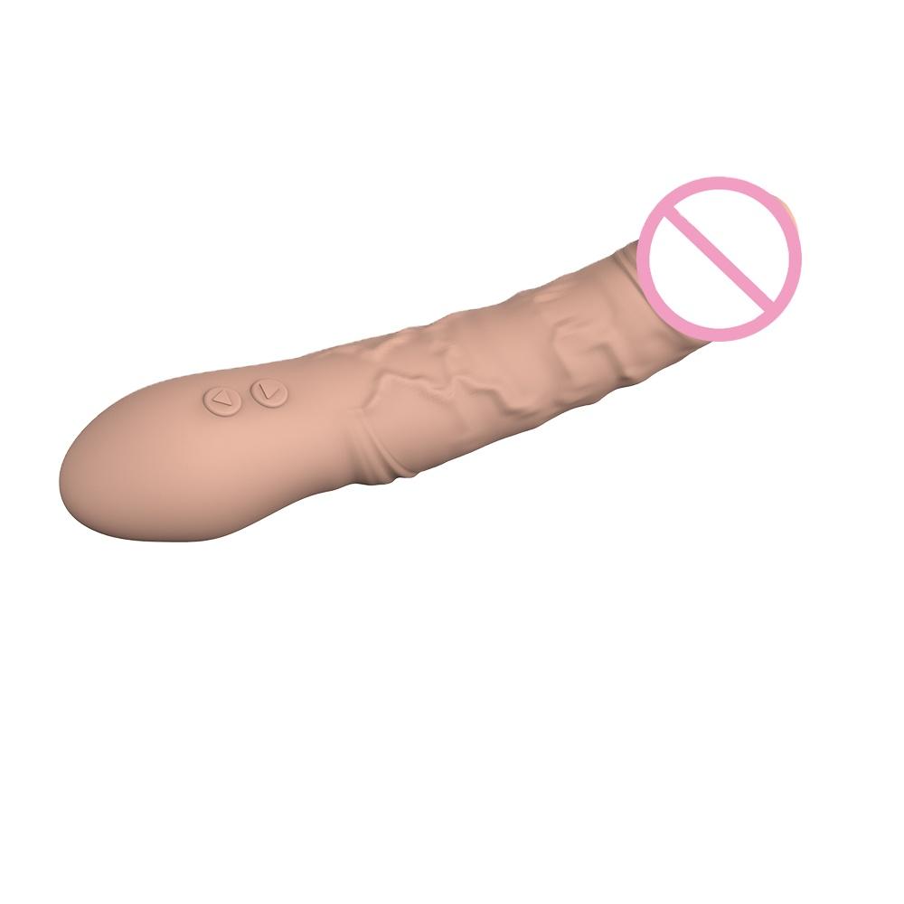  9 Frequency Soft Silicone Rotating Dildo Vibrator,Dual Motor Sex Toy For Women