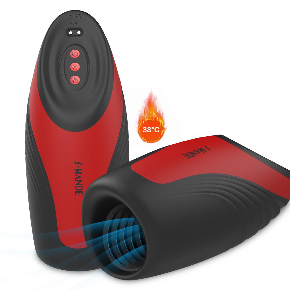Electric Automatic Sex Toy Heated Masturbation Cup Machine For Man Male Penis Sucking Massager Masturbating Vibrator