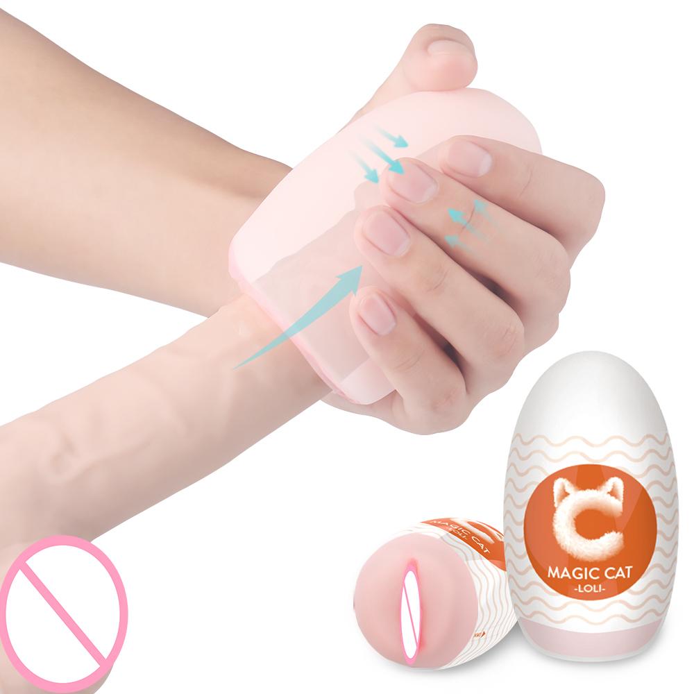 Penis Male Masturbator Egg Pocket Pussy Vagina Toys Sex Adult Organs Egg Masturbator For Man