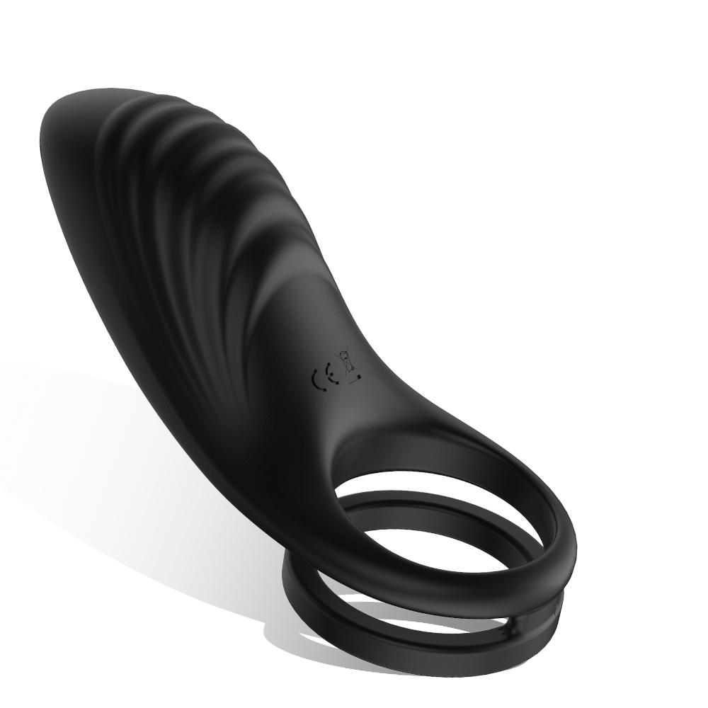 Reusable Ring Vibrator,Silicone Penis Ring To Delay Ejaculation Time And Clit Stimulation