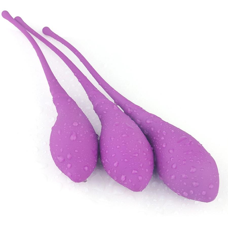 3 Silicone Kegel Balls Kits Vagina Exercise Ben Wa Balls For Women