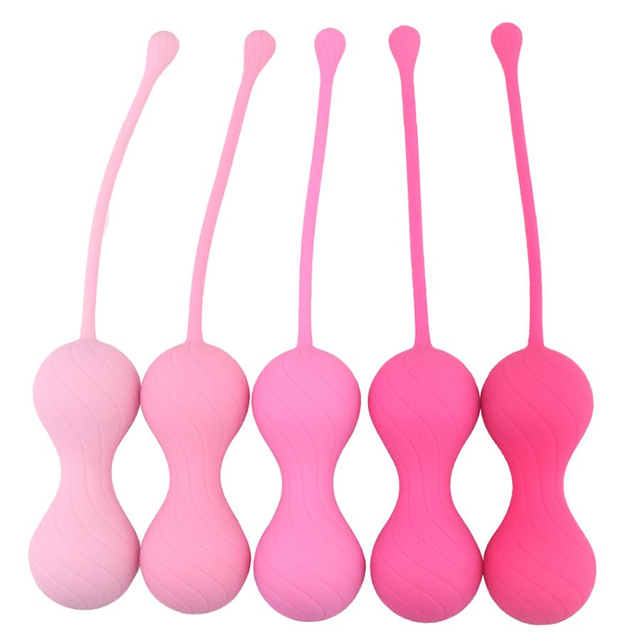  Amazon Hot Sale 5pcs Silicone Vagina Kegel Exercise Doctor Recommended Pelvic Floor Exercises Kegel Balls