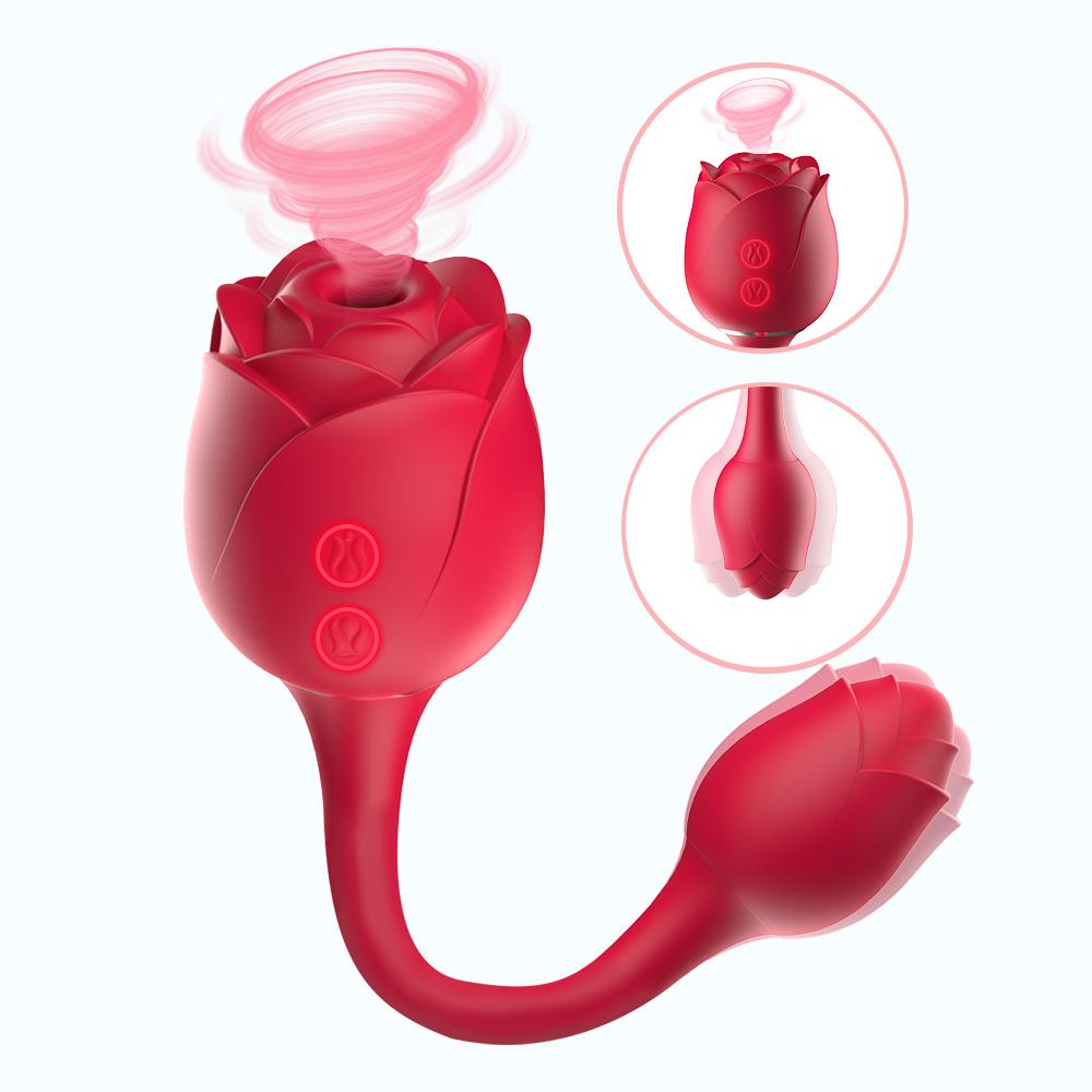 Drop Shipping Suction Vibrator G Spot Rose Clitoris Sucking Vibrator Sex Toys For Woman