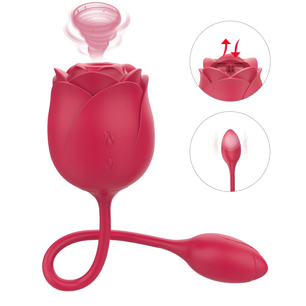 Drop Shipping Soft Silicone Suckers Clitoral Sucking Vibrator Rose Tongue Vibrator Sex Toys For Woman