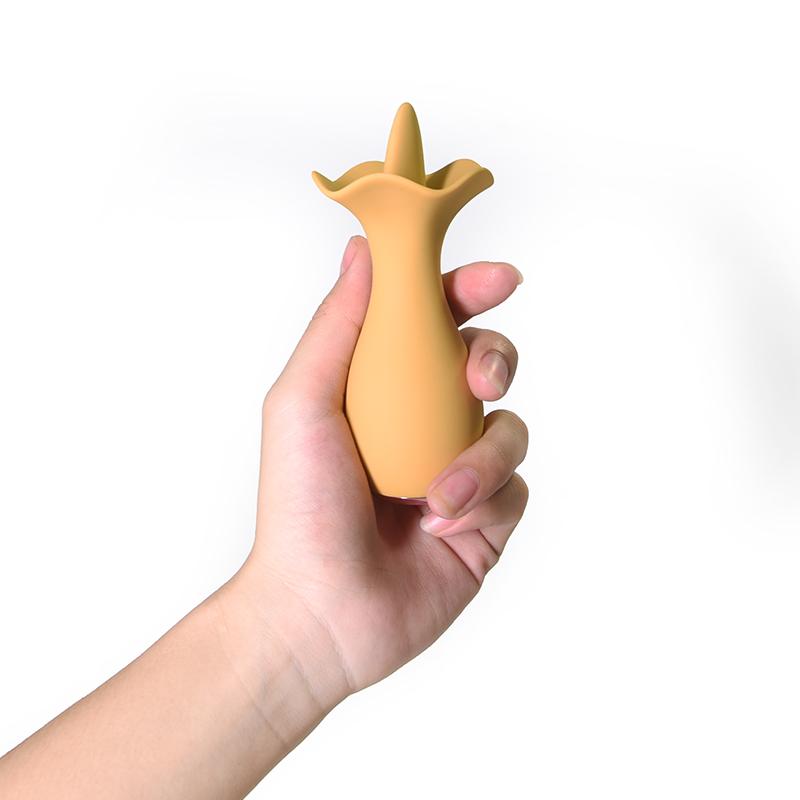 Silicone Rechargeable Nipple Clitoris Clit Stimulate Vibrator Vagina G-spot Tongue Licking Sucking Sex Toys Vibrator Egg Flower