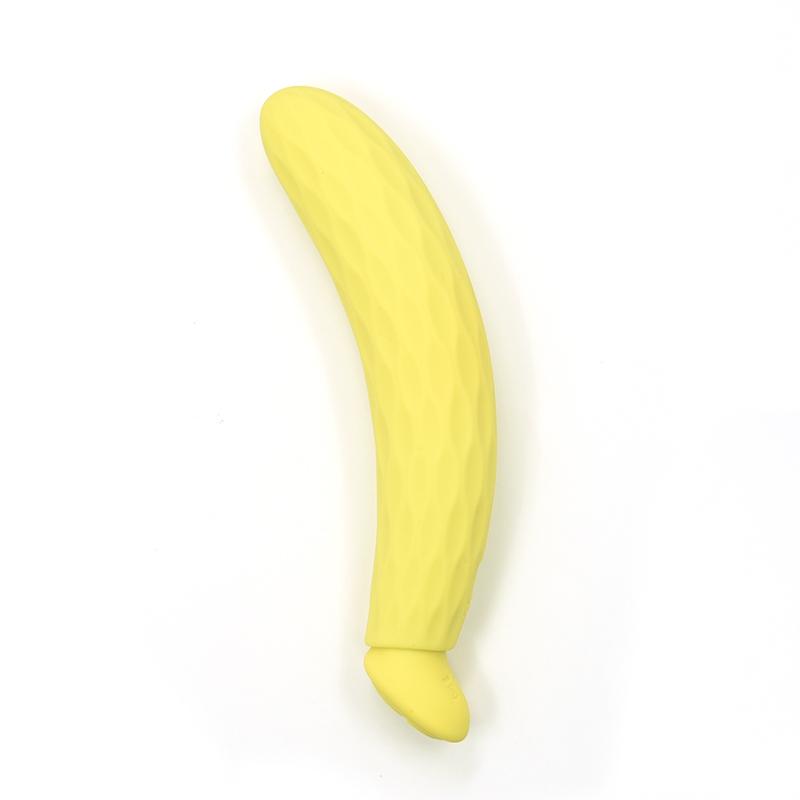 Powerful 12 Mode Vibrating Artificial Fruit Banana Dildo G Spot Clitoral Vagina Massage Av Wand Vibrator Sex Toys For Lady Women