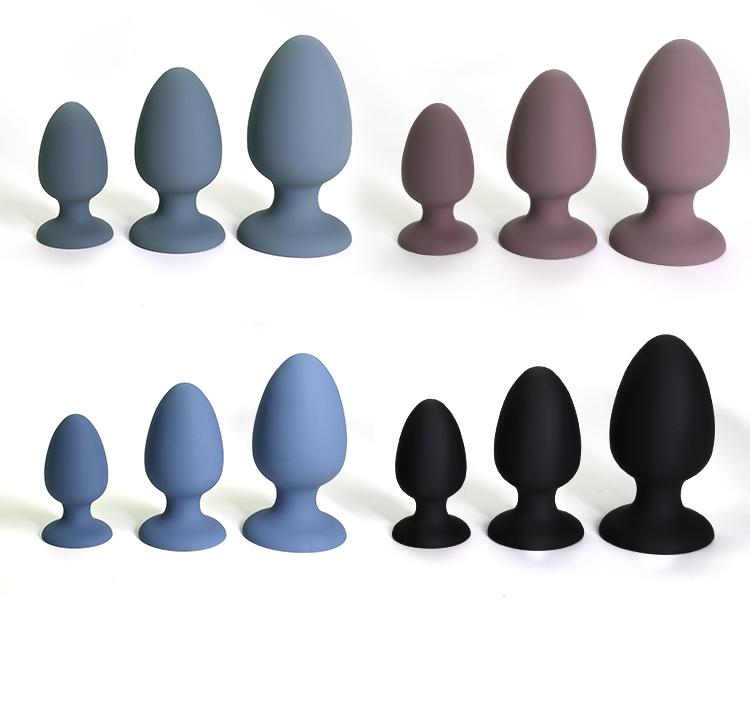 Wholesale Price Body Safe Silicone Anal Plug Male Sex Toys Three Sizes Butt Plug For Men Or Gay Erotic Sex Toy