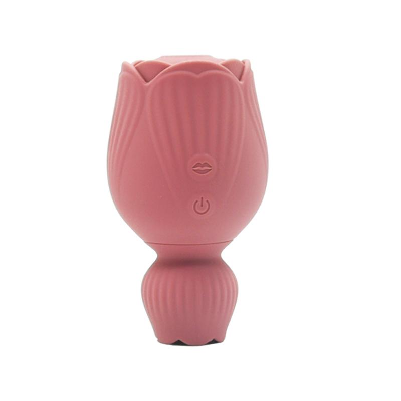 Waterproof Electric Silicone Woman Clitoral Nipple Stimulation Rose Vibrator Toys Female Sensory Sex Toys Sucking Vibrator