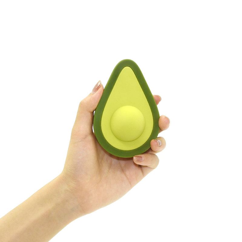 Rechargeable 10 Frequency Avocado Shape Silicone Women Vibrator With Super-strong Nipple Clitoris Stimulator