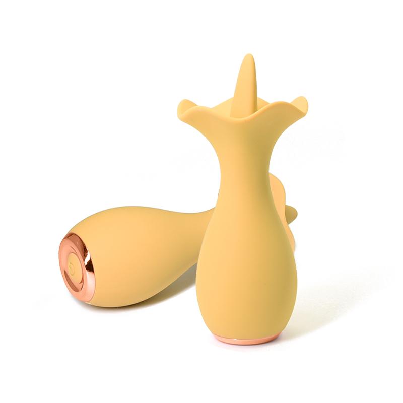 10 Frequency Cordless Adult Female Flower Shape Sucking Nipple Clitoris Stimulator Tongue Vibrator Sex Toys For Women