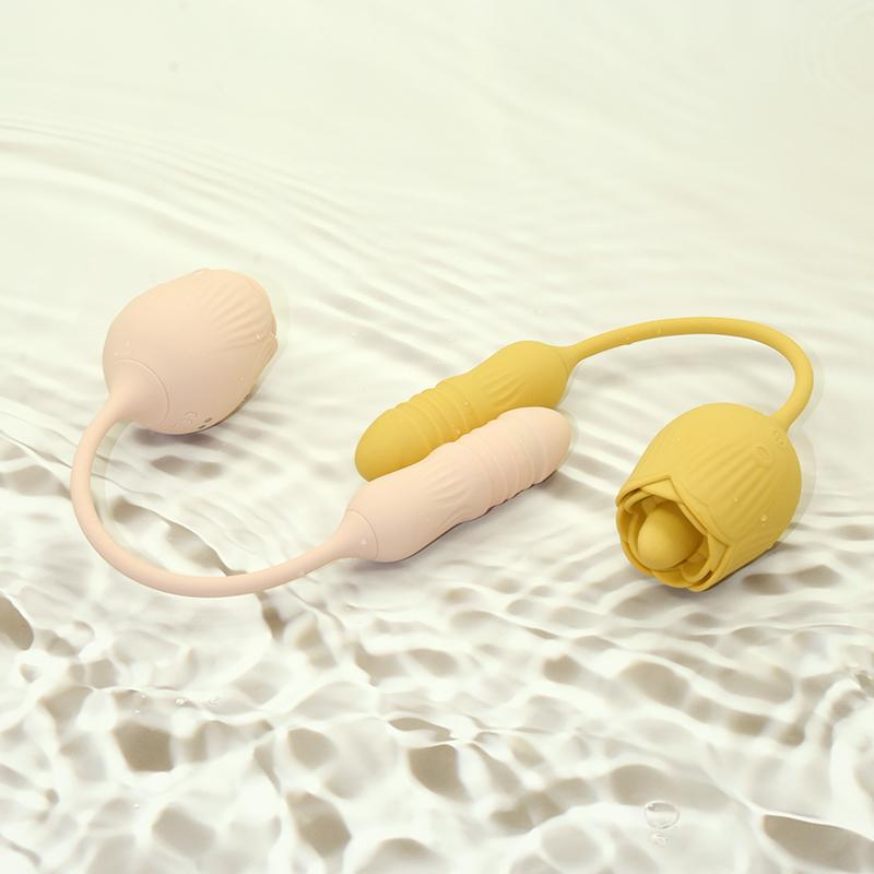 Masturbator Tongue Licking Sucking Vibrator Clit Sucker Clitoral Stimulator Vibrating Rose Sex Toy Rose Vibrator