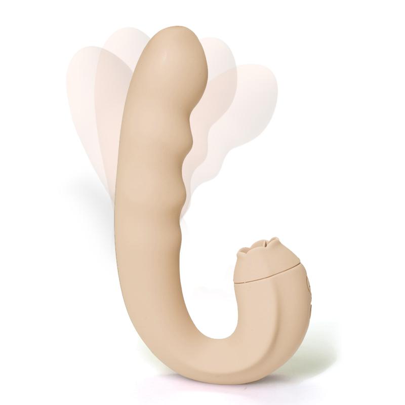 Vibrating Arc Bpa Free Body Safe Adult Sex Toys For Women 10 Frequency Vibration + 10 Frequency Tongue Licking + 3 Speed Swing