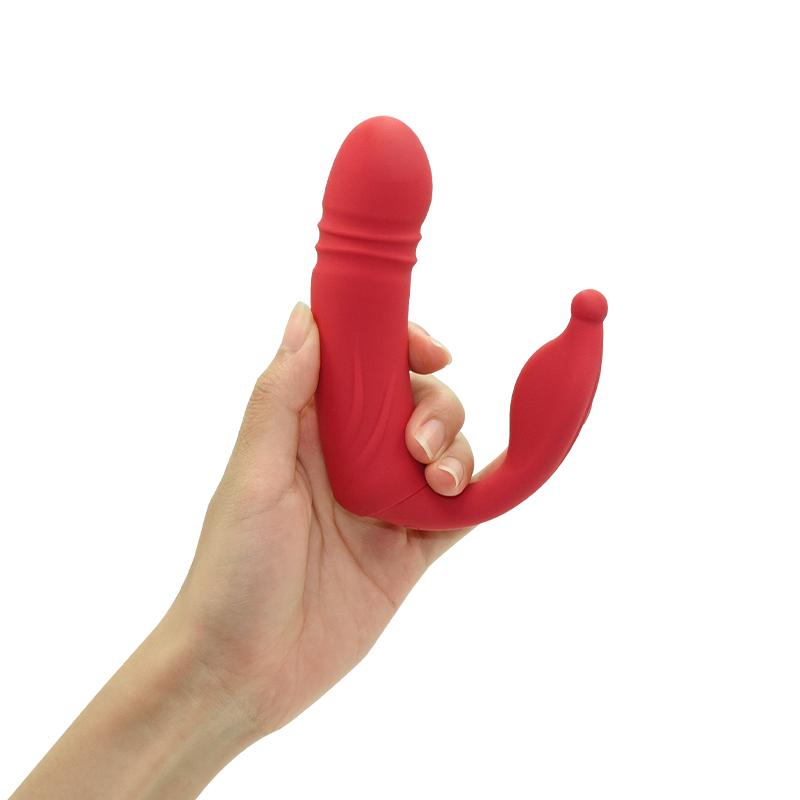 Wearable Female Masturbation Anal Vibrator For Woman Retractable Anal Plug Waterproof