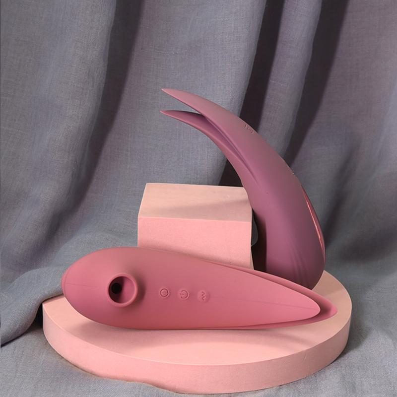 Wosilicone Pink Bird Suction Vibrator Strong Vibration Sex Toys For Women Clitoris G Spot Sucking Vibrators Adults Sex Toys