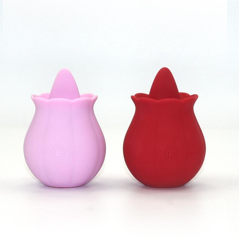 Wosilicone Rose Vibrator For Women Sexy Toys For Women Adult Sex Rose Vibrator Rose Shape Silicone Dildo Vibrator