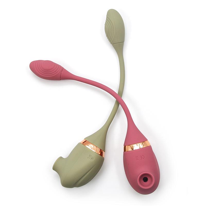 Wosilicone New Design Silicone Vibrator Egg Clitoris Suction Flapping Vibration For Woman Masturbate Vibrator Egg Sex Toy