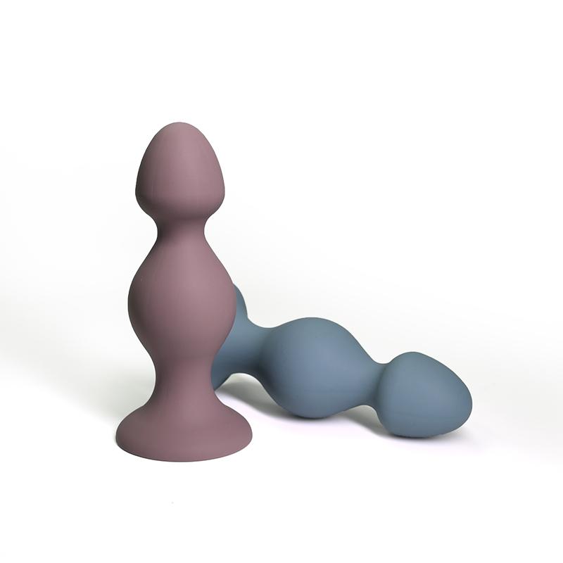 Laser Logo Anal Butt Plug Set Extended G String Soft Silicone Smooth Touch Anal Plug Sex Toys For Women Men