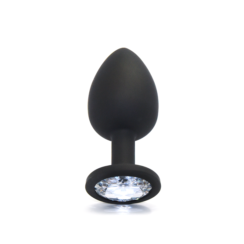 Large Size Soft Silicone Classic Butt Plug Anal Adult Sex Toy For Man With Black