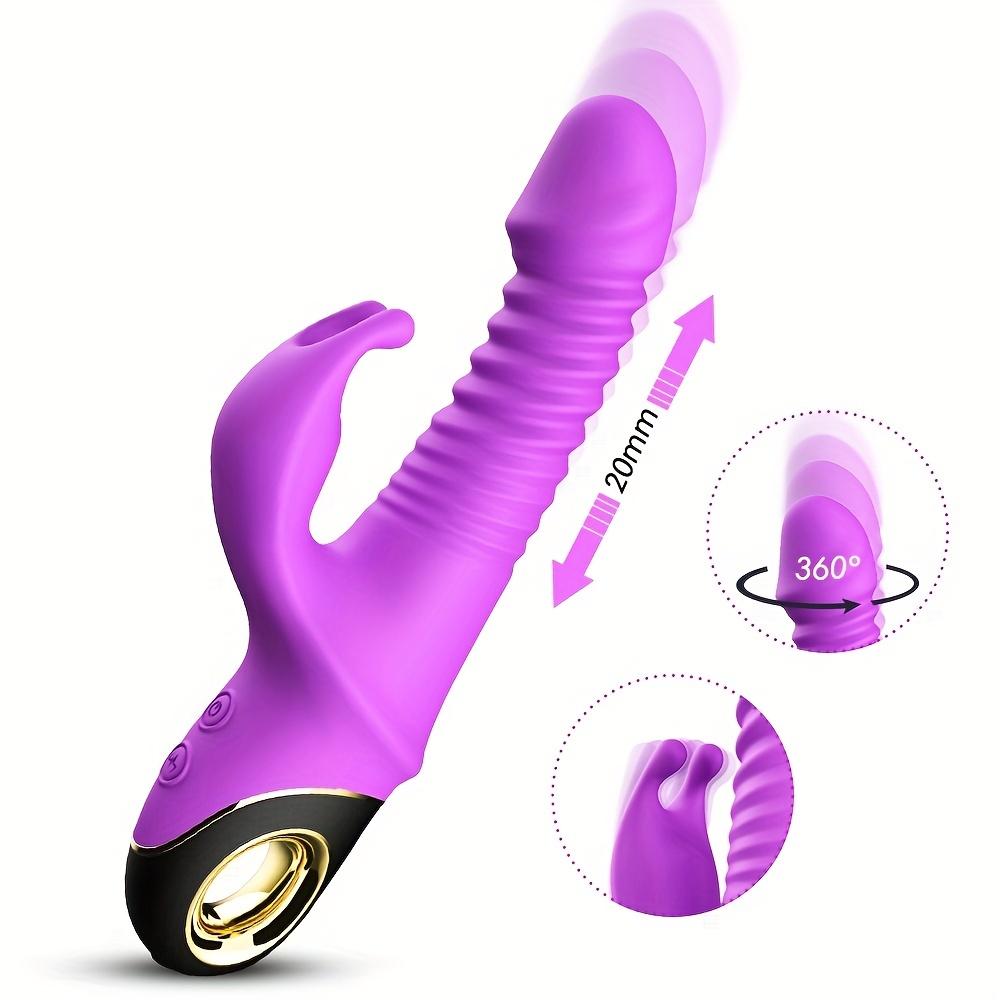  Wholesale Powerful Telescopic Vaginal Stimulator Adult Dildo Vibrator Sex Toys For Woman