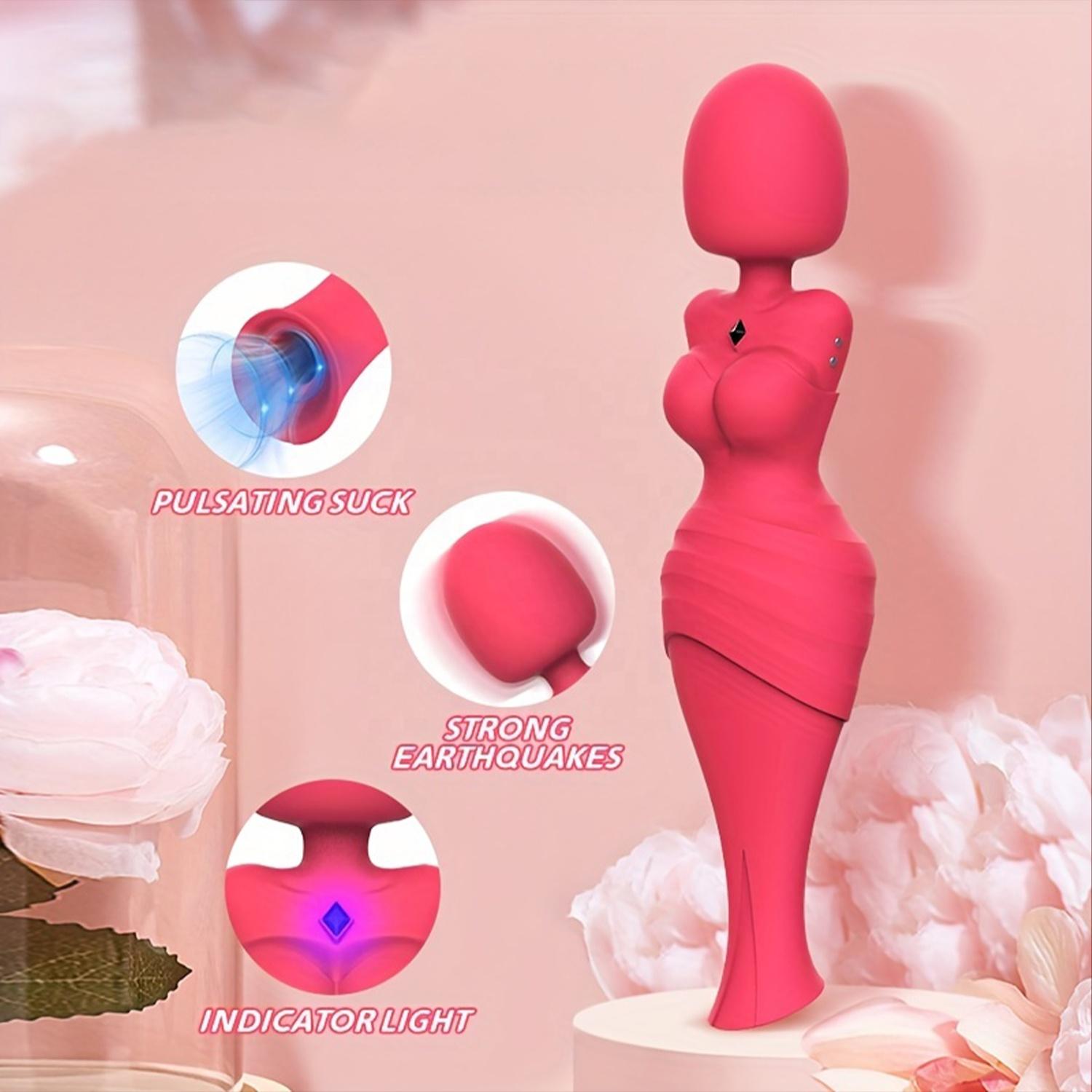  Drop Shipping Nipple Clitoral Sucking Massager Adult Sex Product Rose Vibrator Sex Toys For Woman