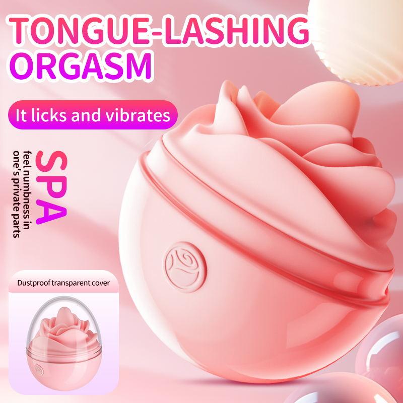  Hotsale Manufacturer Clit Massager Licking Tongue Rose Vibrator Sex Toy