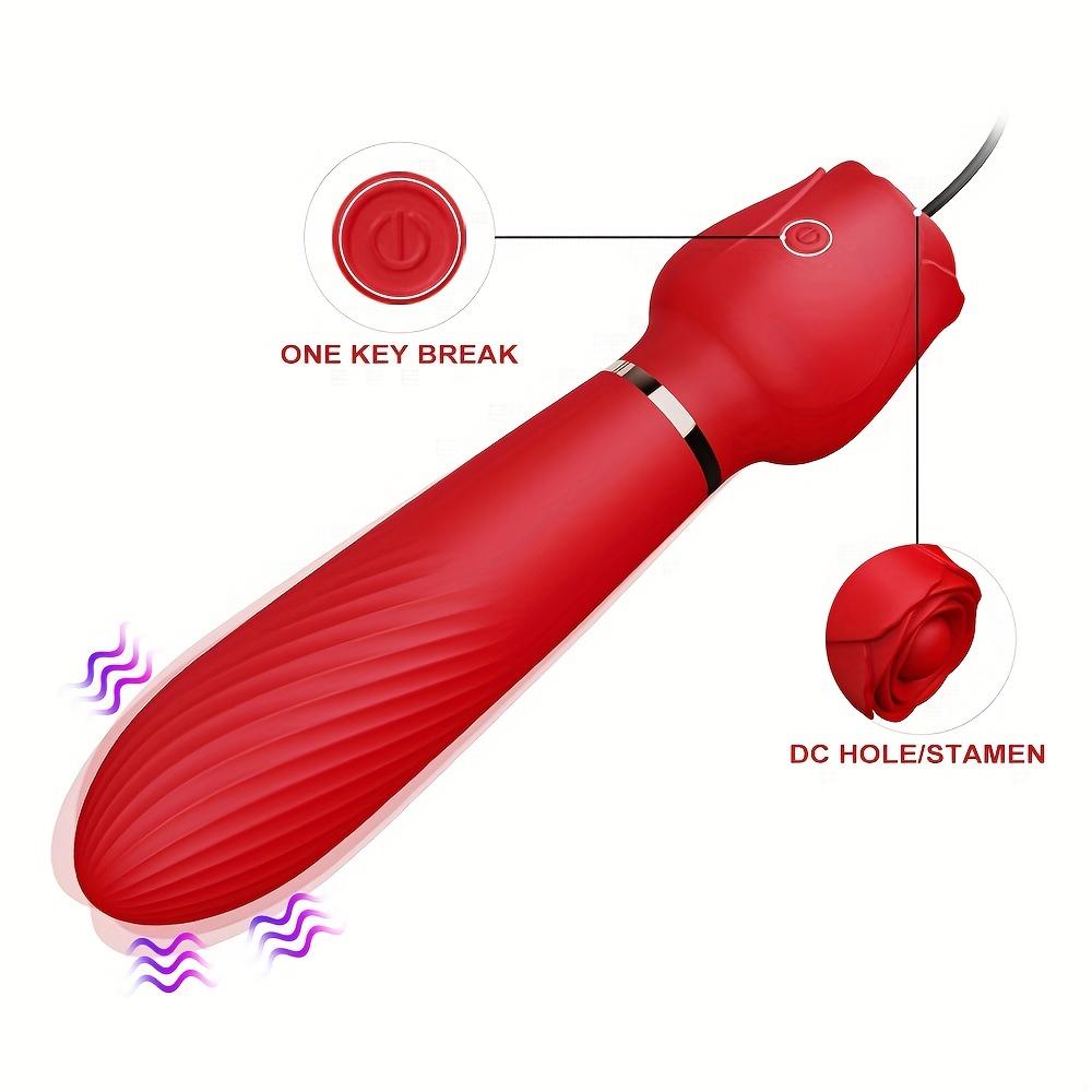  Drop Shipping Nipple Clit Massager Sex Product Adult Rose Vibrator Sex Toys For Woman