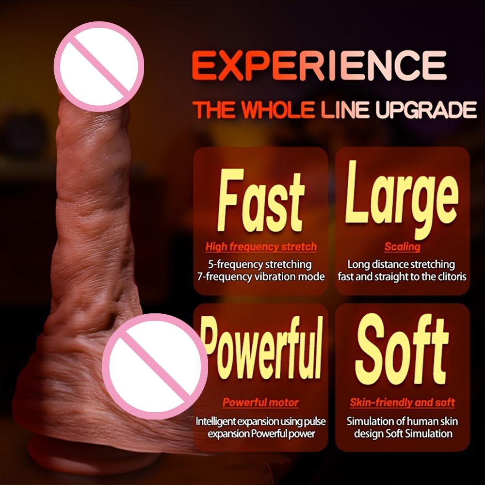  Adult Vibrator Sex Toy For Womens G Spot Massage Liquid Silicone Realistic Dildo Waterproof Masturbation Vibrating